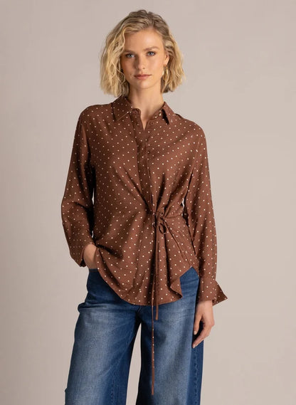 Yest Samira Blouse - Mocca Brown
