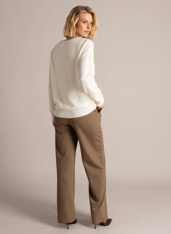 Yest Shira Sweater - Beige Cream