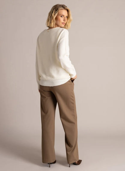 Yest Shira Sweater - Beige Cream