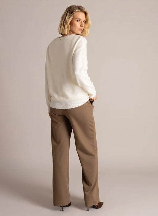 Yest Shira Sweater - Beige Cream