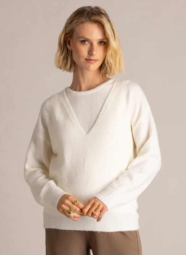 Yest Shira Sweater - Beige Cream