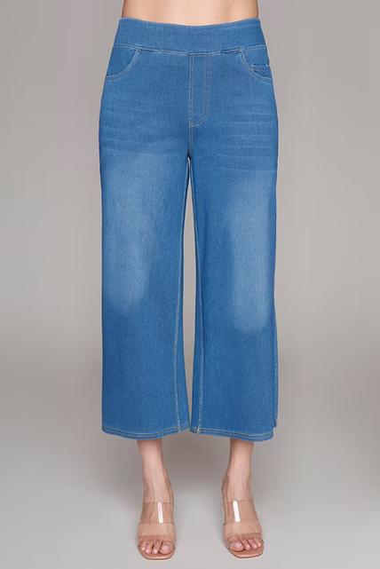 Compli K Dream Denim 7/8 Length Wide Jeans 36082