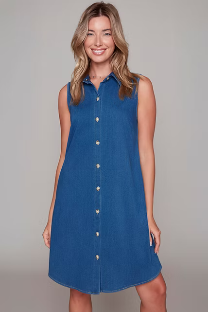 Compli K Dream Denim Sleeveless Dress 36084