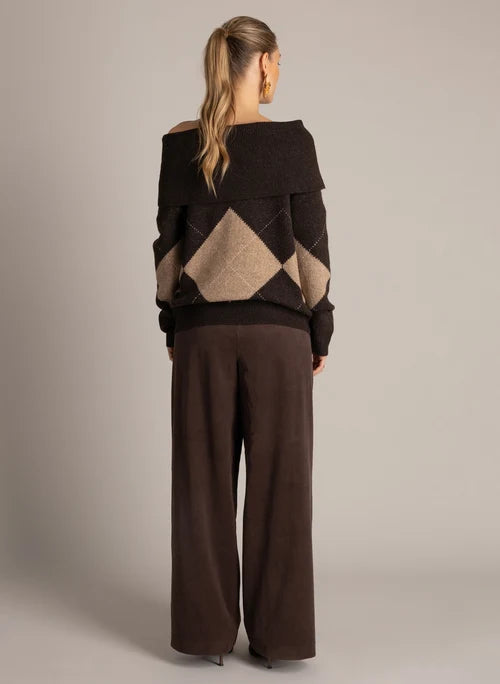 Yest Umara Sweater Brown/Multicolor