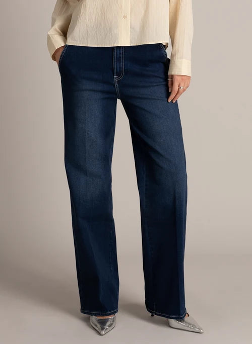 Yest Ulrica Dark Denim Wide Fit Jeans